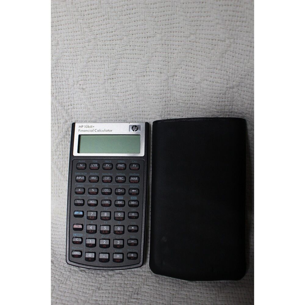 HP 10bll+ Financial Calculator + Carrying Case (Pre-Owned)